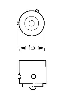 BULB BAYONET 12V 21W AMBER SCC OFFSET