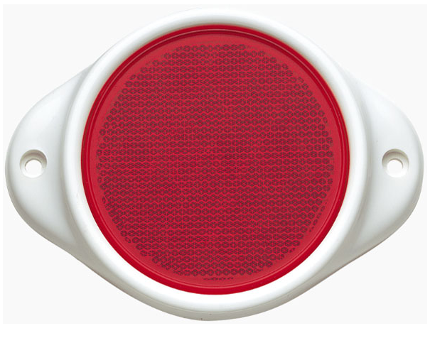 REFLECTOR RED 80MM PLASTIC SURROUND